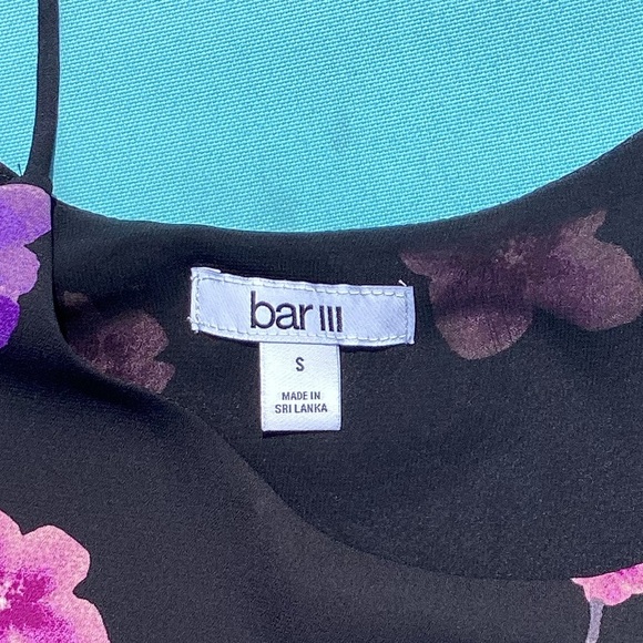 Bar III Black Floral Cami Tank - Picture 8 of 9